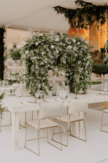 Centros de mesa para boda sencillos 